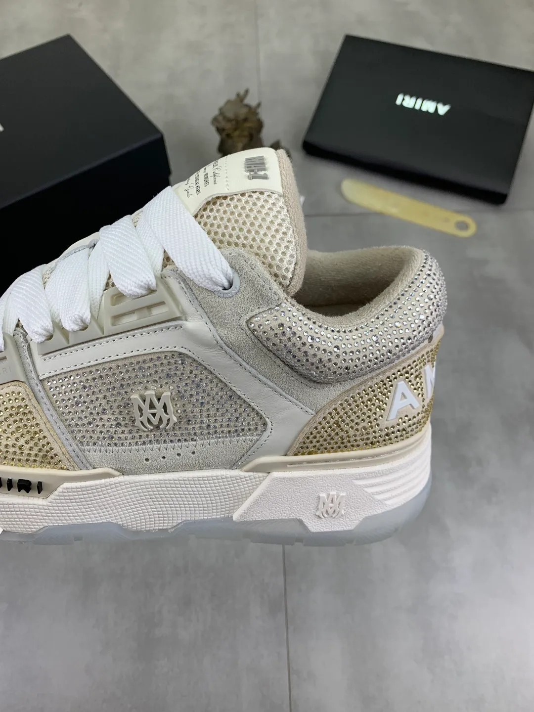 Men's men's shoes 💰P760 New [Amiri] hot diamond series Amiri - high-end quality original order casual shoes for couples 🧑‍🤝‍🧑 - Upper: 🔝Nappa calfskin, suede cowhide, canvas body hot work - Lining: brand mesh canvas cloth - Outsole: ultra-light tpu·rubber; multi-color molded outsole -Ultra-high quality control and exquisite workmanship: highlighted (high-end, extravagance, and class) -Size: Female 35-40 (41 customized) Male 38-45 (46 customized)